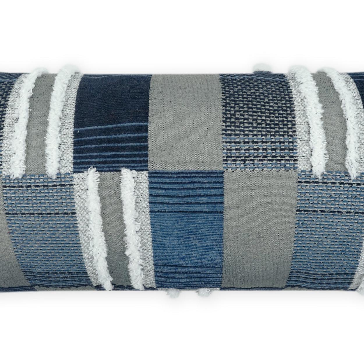 LOOMLAN Outdoor - Outdoor Mickey Lumbar Pillow - Indigo - Outdoor Pillows