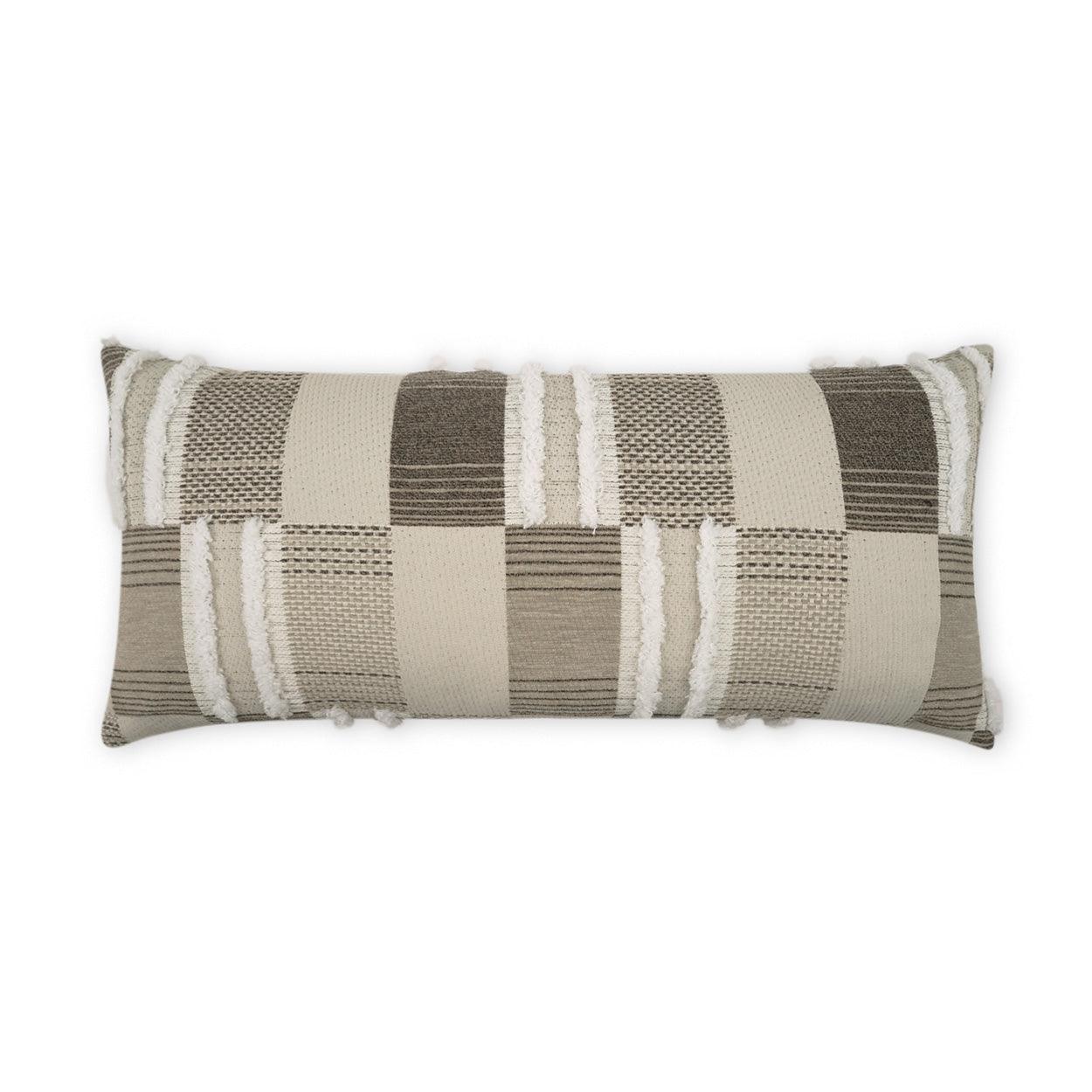 LOOMLAN Outdoor - Outdoor Mickey Lumbar Pillow - Taupe - Outdoor Pillows