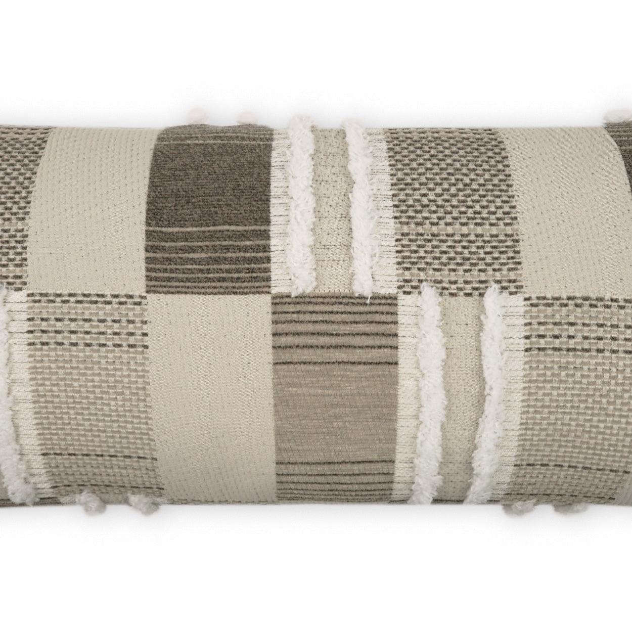 LOOMLAN Outdoor - Outdoor Mickey Lumbar Pillow - Taupe - Outdoor Pillows