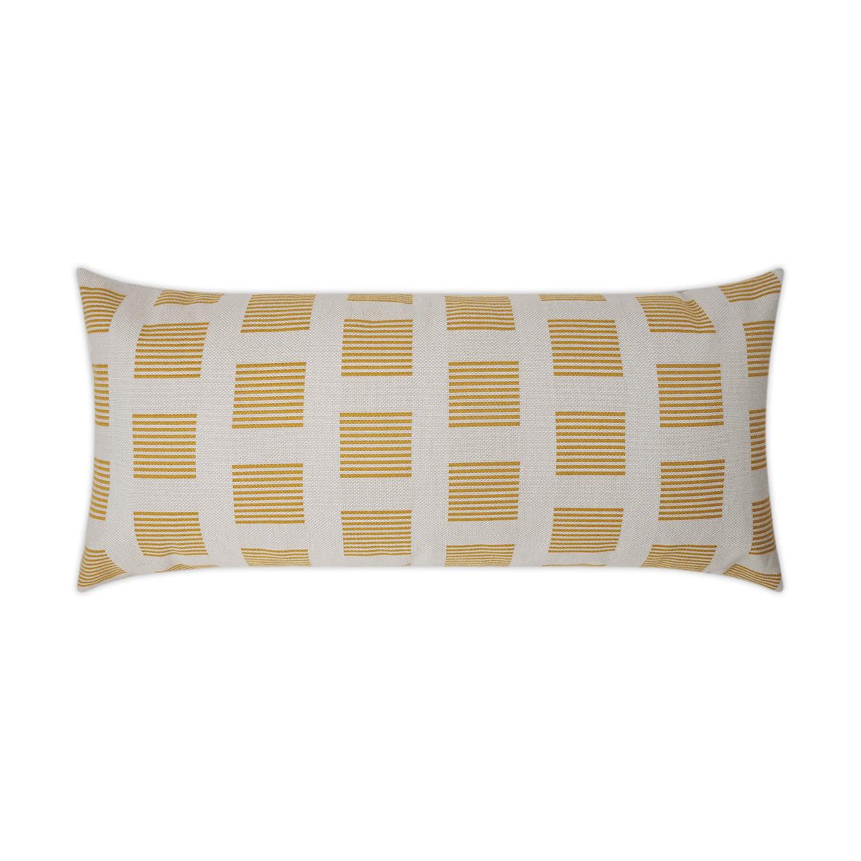 LOOMLAN Outdoor - Outdoor Novara Lumbar Pillow - Sunshine - Outdoor Pillows