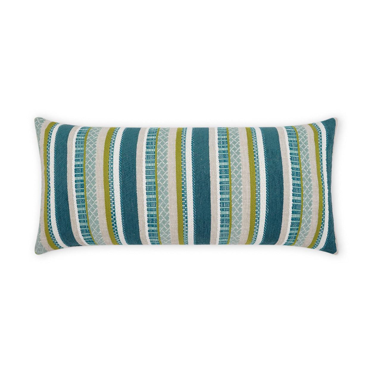 LOOMLAN Outdoor - Outdoor Oriana Lumbar Pillow - Tahiti - Outdoor Pillows