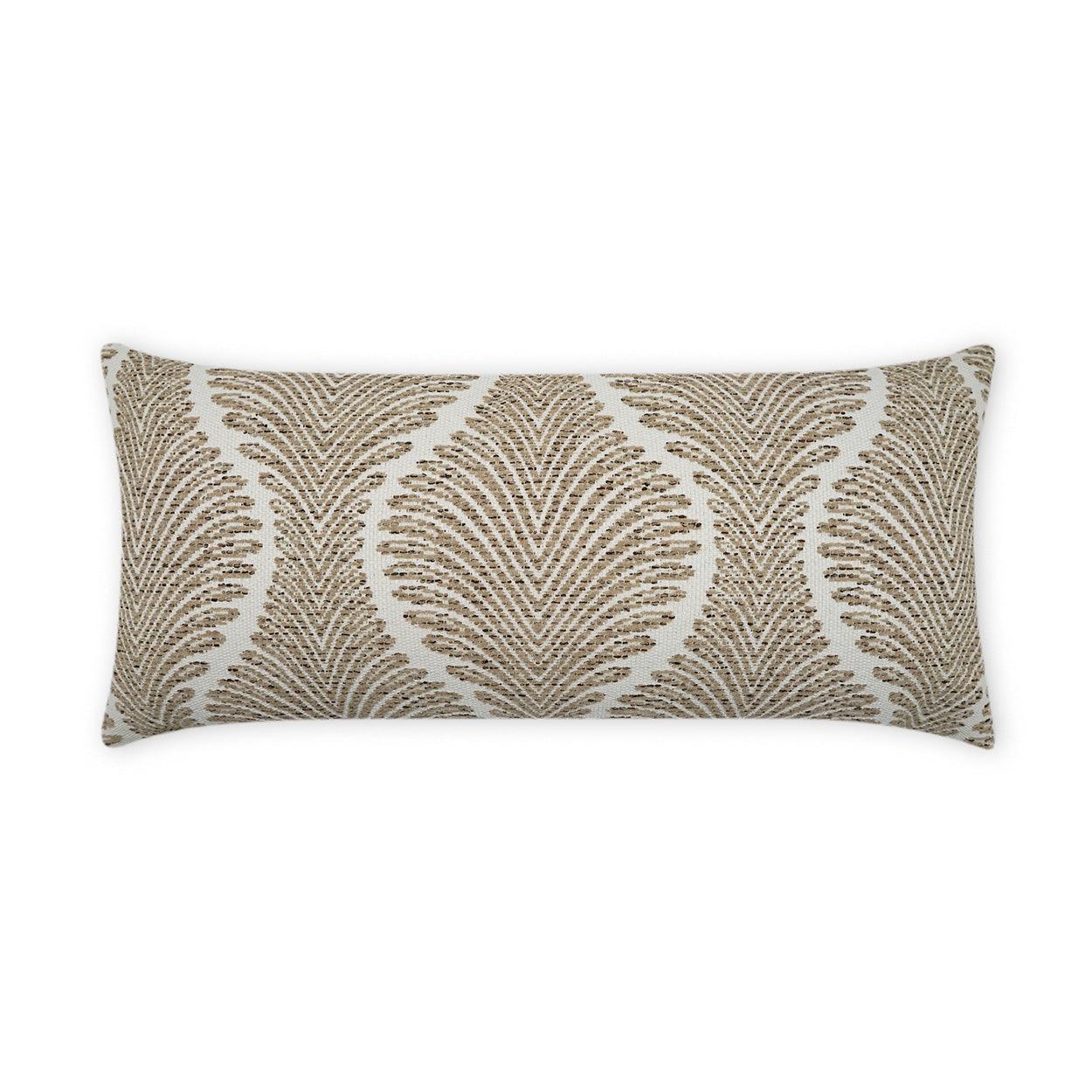 LOOMLAN Outdoor - Outdoor Palmyra Lumbar Pillow - Taupe - Outdoor Pillows