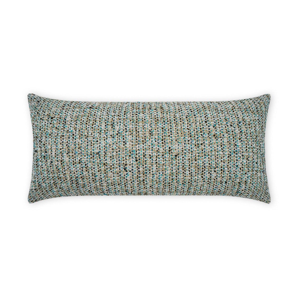 LOOMLAN Outdoor - Outdoor Particle Lumbar Pillow - Blue - Outdoor Pillows