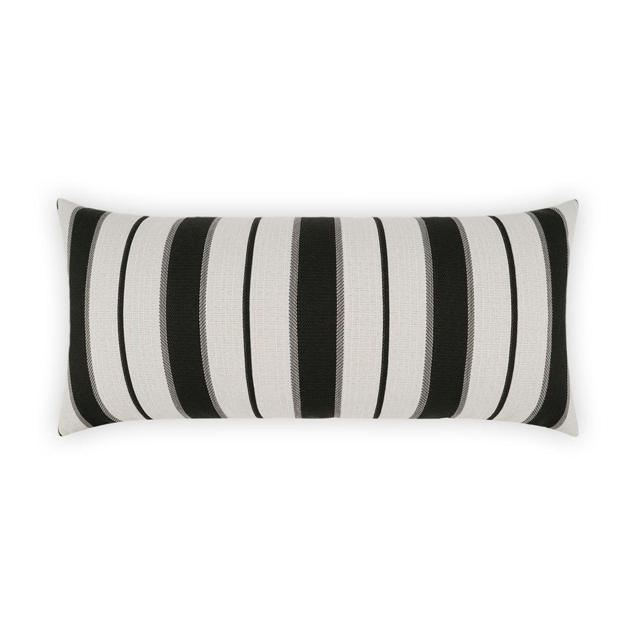 LOOMLAN Outdoor - Outdoor Paruani Lumbar Pillow - Ebony - Outdoor Pillows