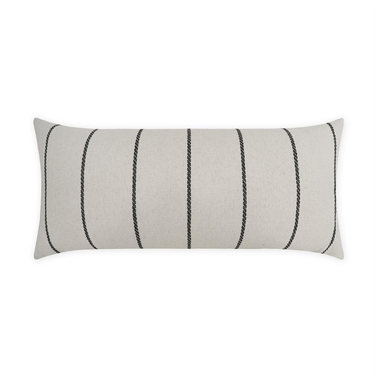 LOOMLAN Outdoor - Outdoor Pencil Lumbar Pillow - Grey - Outdoor Pillows