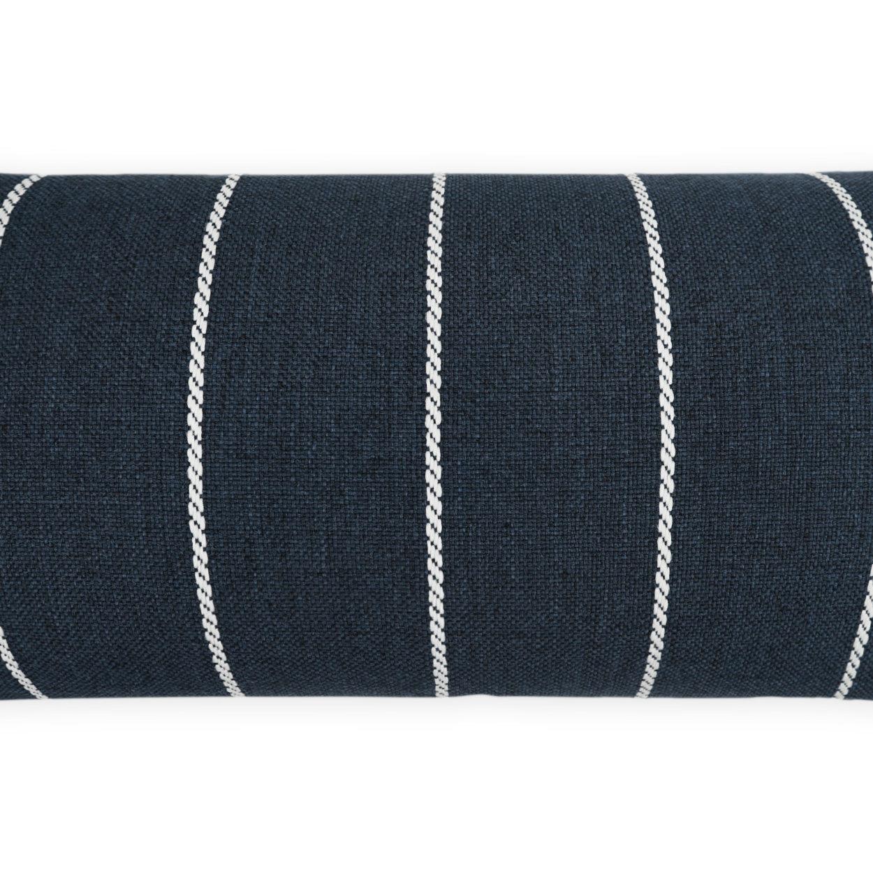 LOOMLAN Outdoor - Outdoor Pencil Lumbar Pillow - Indigo - Outdoor Pillows