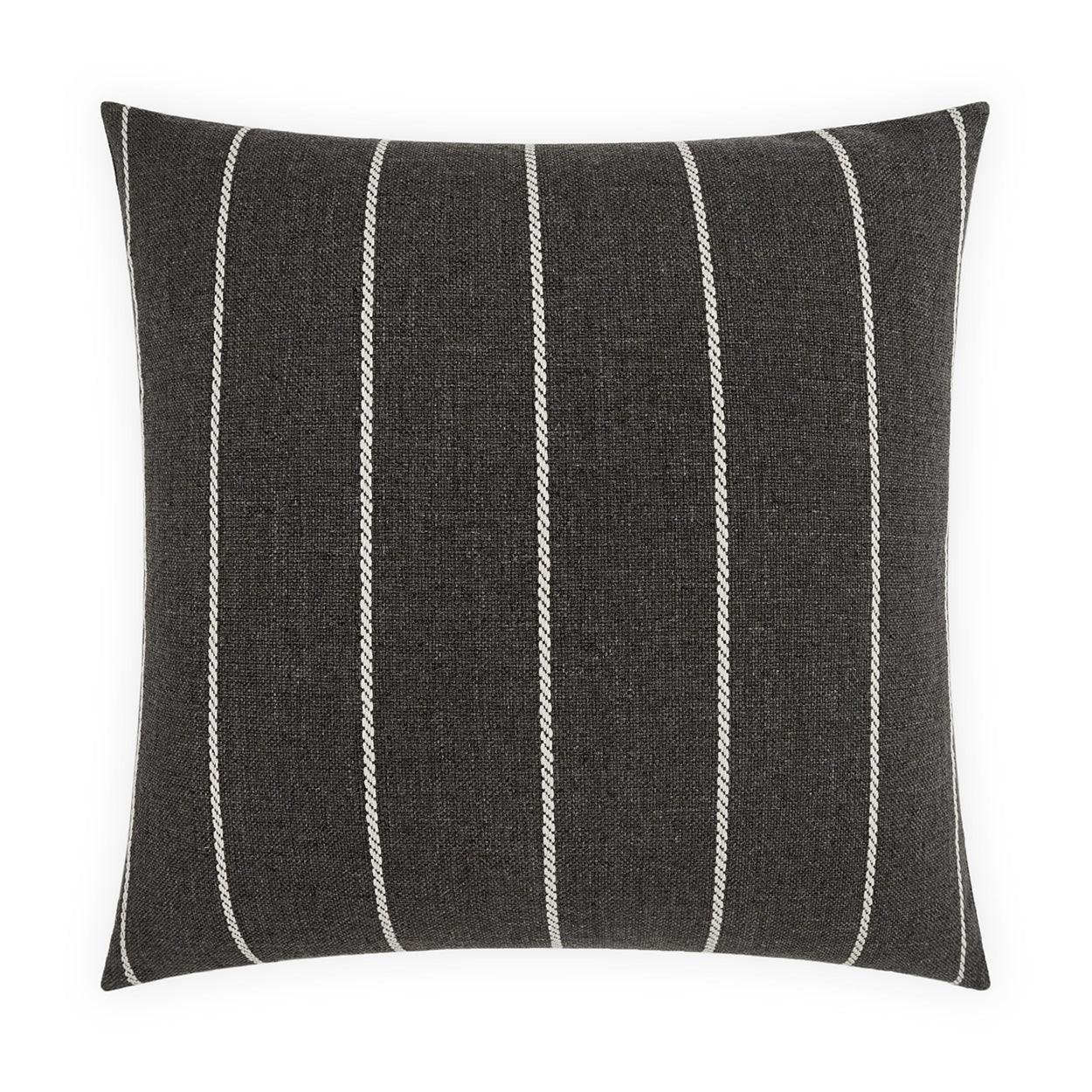 LOOMLAN Outdoor - Outdoor Pencil Pillow - Carbon - Outdoor Pillows