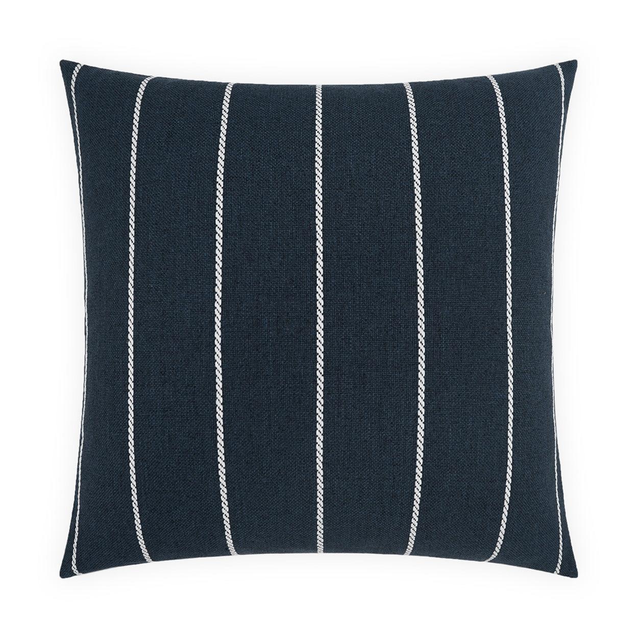 LOOMLAN Outdoor - Outdoor Pencil Pillow - Indigo - Outdoor Pillows