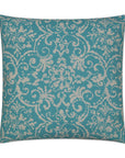 LOOMLAN Outdoor - Outdoor Print Affair Pillow - Turquoise - Outdoor Pillows