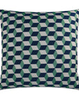 LOOMLAN Outdoor - Outdoor Puzzle Pillow - Emerald - Outdoor Pillows