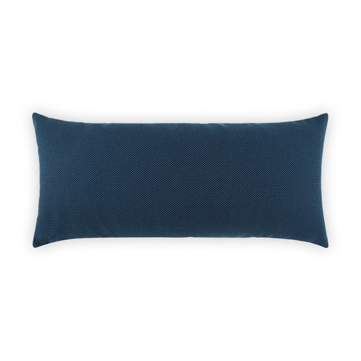 LOOMLAN Outdoor - Outdoor Pyke Lumbar Pillow - Navy - Outdoor Pillows