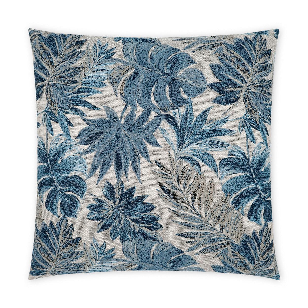 LOOMLAN Outdoor - Outdoor Rain Forest Pillow - Blue - Outdoor Pillows