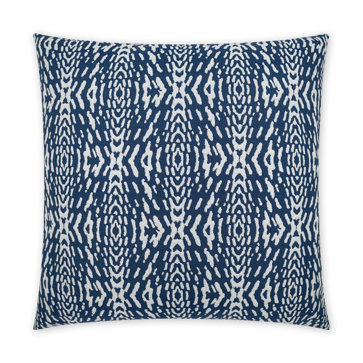 LOOMLAN Outdoor - Outdoor Riff Pillow - Blue - Outdoor Pillows