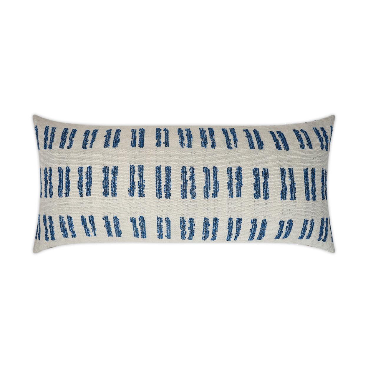 LOOMLAN Outdoor - Outdoor Saybrook Lumbar Pillow - Blue - Outdoor Pillows