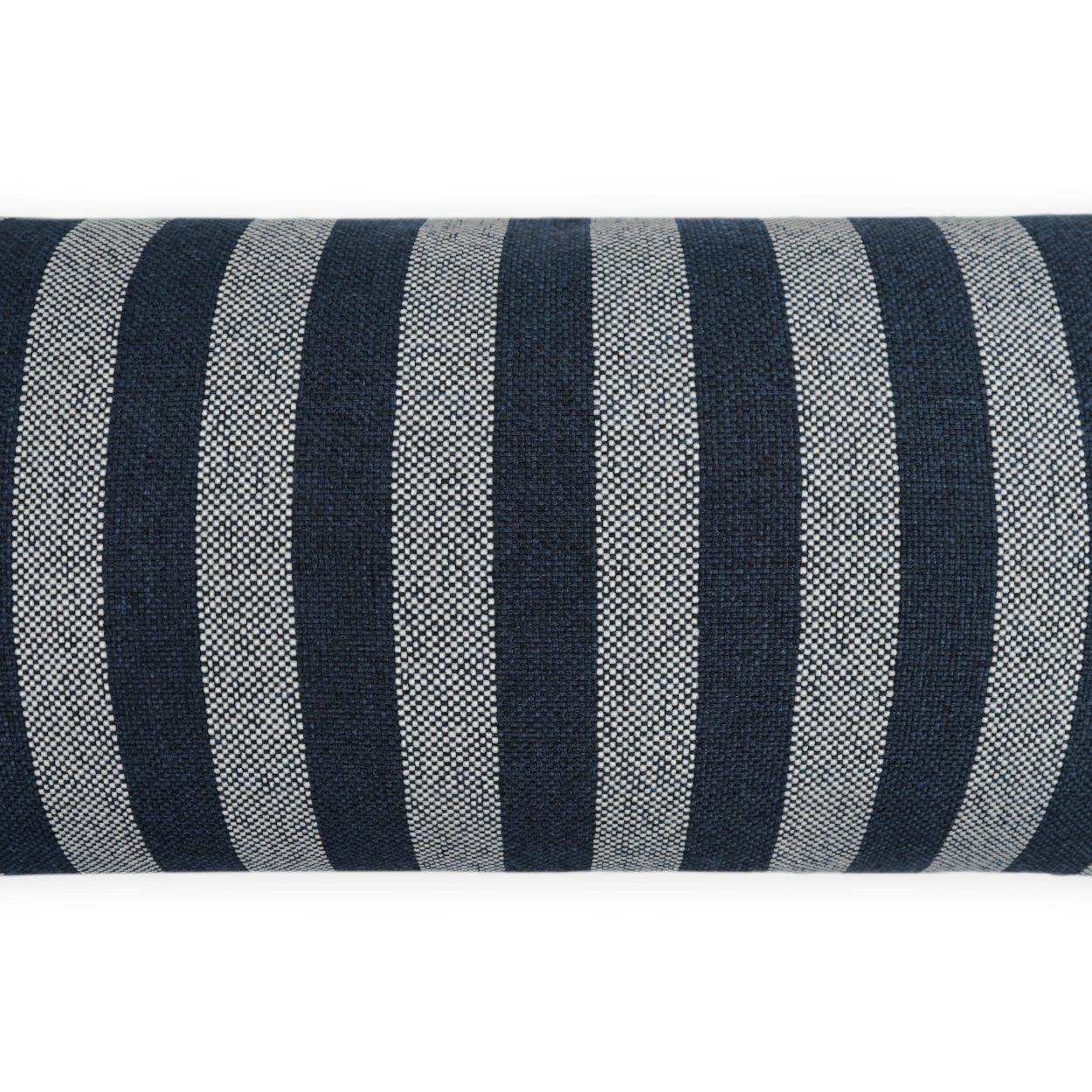 LOOMLAN Outdoor - Outdoor Seaport Lumbar Pillow - Navy - Outdoor Pillows
