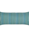 LOOMLAN Outdoor - Outdoor Sunrun Lumbar Pillow - Blue - Outdoor Pillows