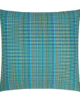 LOOMLAN Outdoor - Outdoor Sunrun Pillow - Blue - Outdoor Pillows