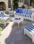 LOOMLAN Outdoor - Reflections Wicker 3-Seater Sofa 6PC Lounge Set With Chairs and Tables - Outdoor Lounge Sets