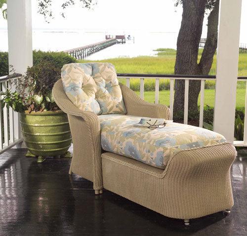 LOOMLAN Outdoor - Reflections Wicker Day Chaise Lounger With Side Table 2PC Set - Outdoor Lounge Sets