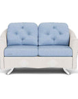 LOOMLAN Outdoor - Reflections Wicker Glider Loveseat With Sunbrella Cushions Lloyd Flanders - Outdoor Sofas & Loveseats