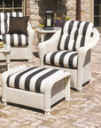 LOOMLAN Outdoor - Reflections Wicker Lounge Chair With Sunbrella Cushions Lloyd Flanders - Outdoor Lounge Chairs