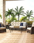 LOOMLAN Outdoor - Reflections Wicker Lounge Chair With Sunbrella Cushions Lloyd Flanders - Outdoor Lounge Chairs