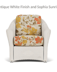 LOOMLAN Outdoor - Reflections Wicker Lounge Chair With Sunbrella Cushions Lloyd Flanders - Outdoor Lounge Chairs