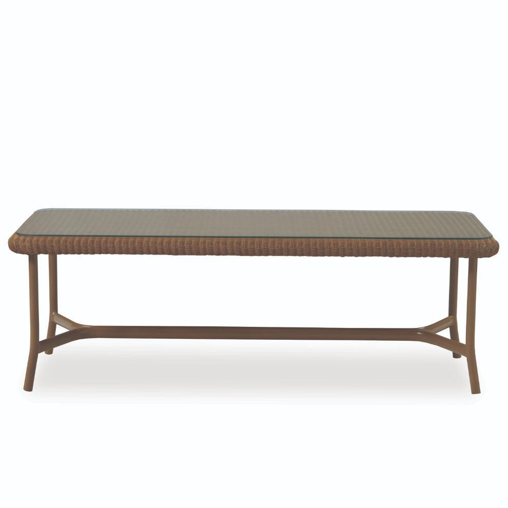 LOOMLAN Outdoor - Solstice Outdoor Rectangle Coffee Table Patio Furniture Lloyd Flanders - Outdoor Side Tables