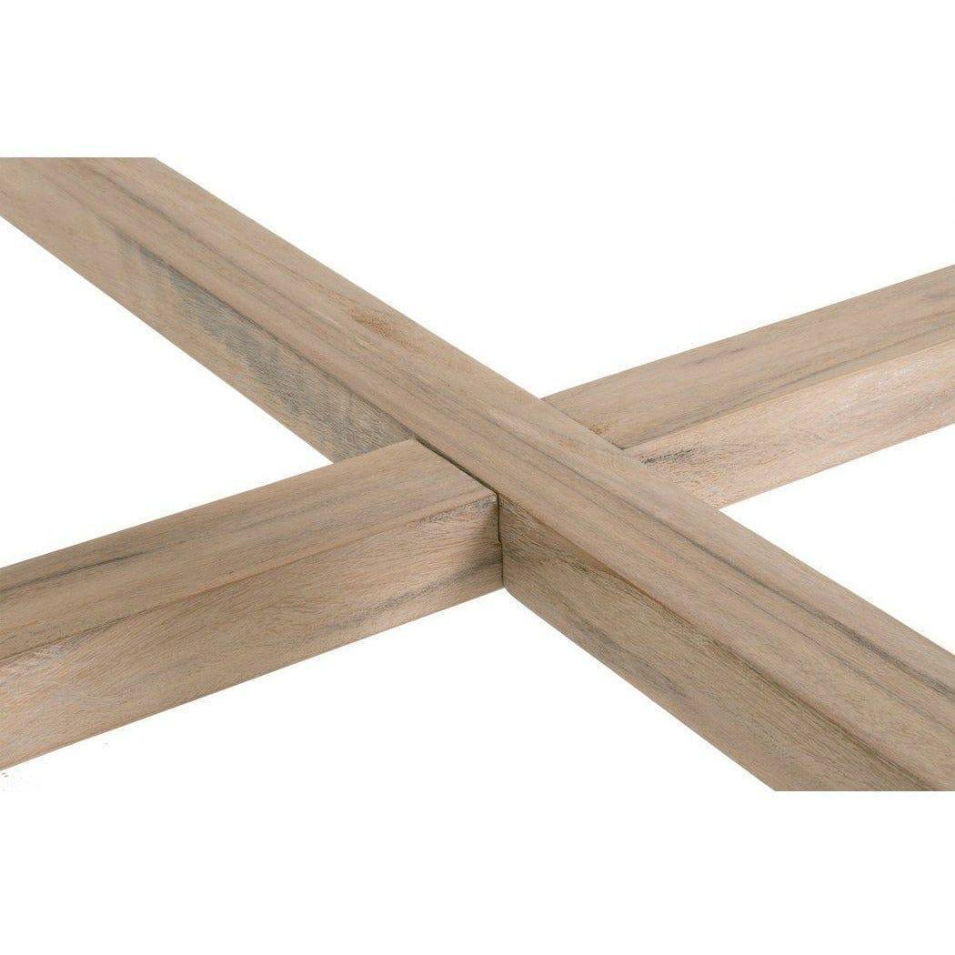 LOOMLAN Outdoor - Square Carmel Outdoor 42&quot; Square Counter Table Gray Teak - Outdoor Counter Tables