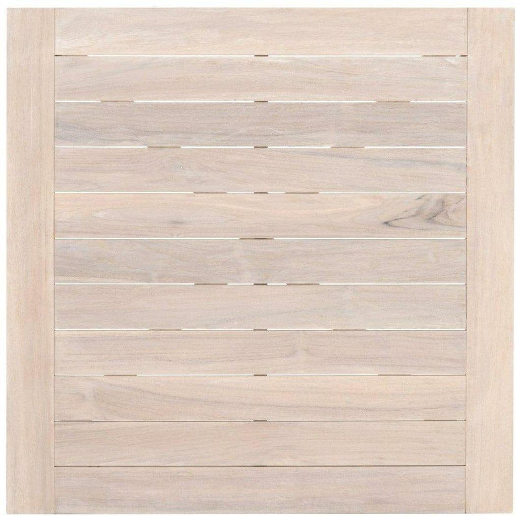 LOOMLAN Outdoor - Square Carmel Outdoor 42&quot; Square Counter Table Gray Teak - Outdoor Counter Tables