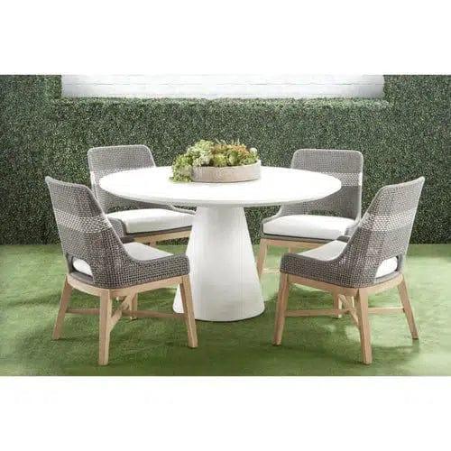 LOOMLAN Outdoor - Tapestry Rope Outdoor Dining Chair Set of 2 Taupe Rope - Outdoor Dining Chairs