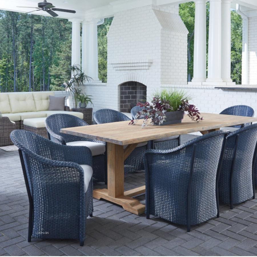 LOOMLAN Outdoor - Weekend Retreat Dining Chair All Weather Wicker Lloyd Flanders - Outdoor Dining Chairs