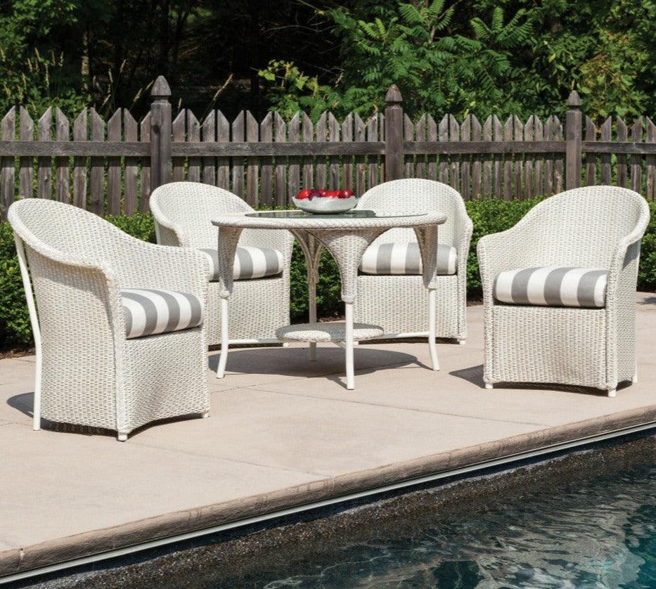 LOOMLAN Outdoor - Weekend Retreat Dining Chair All Weather Wicker Lloyd Flanders - Outdoor Dining Chairs