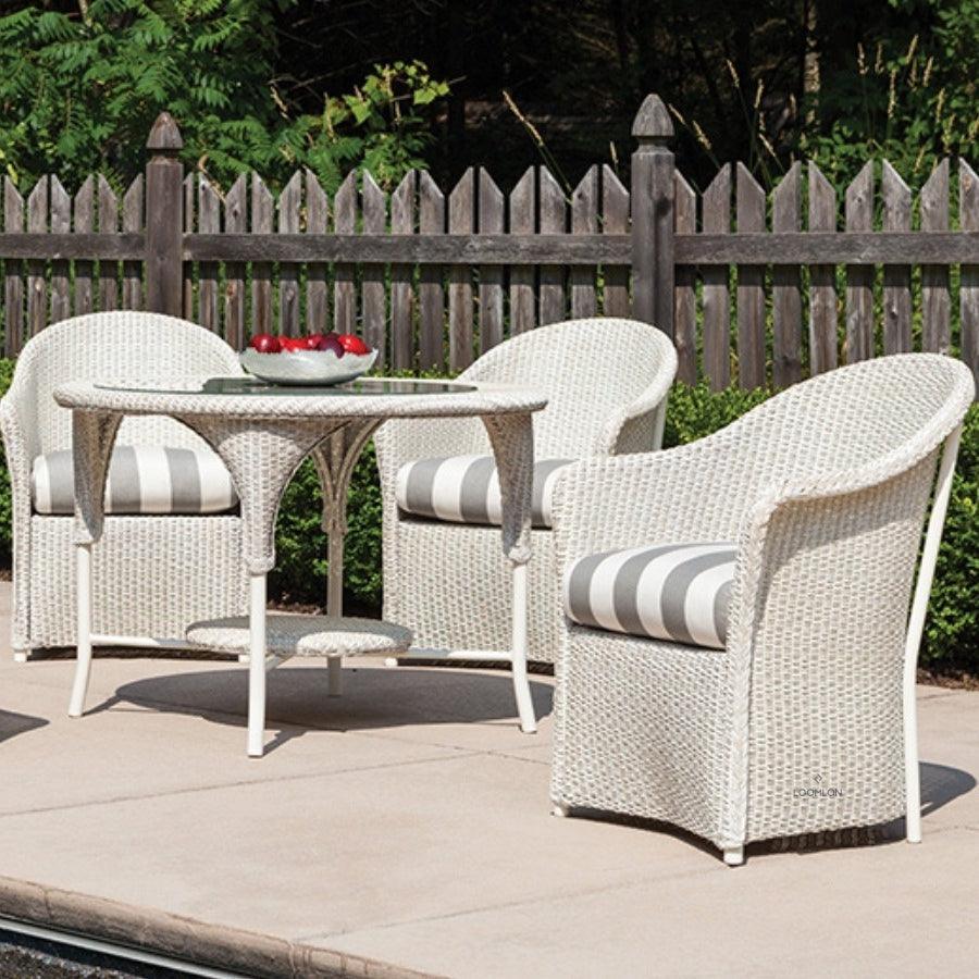 LOOMLAN Outdoor - Weekend Retreat Dining Chair All Weather Wicker Lloyd Flanders - Outdoor Dining Chairs