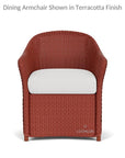 LOOMLAN Outdoor - Weekend Retreat Dining Chair All Weather Wicker Lloyd Flanders - Outdoor Dining Chairs