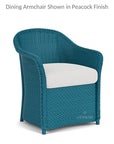 LOOMLAN Outdoor - Weekend Retreat Dining Chair All Weather Wicker Lloyd Flanders - Outdoor Dining Chairs