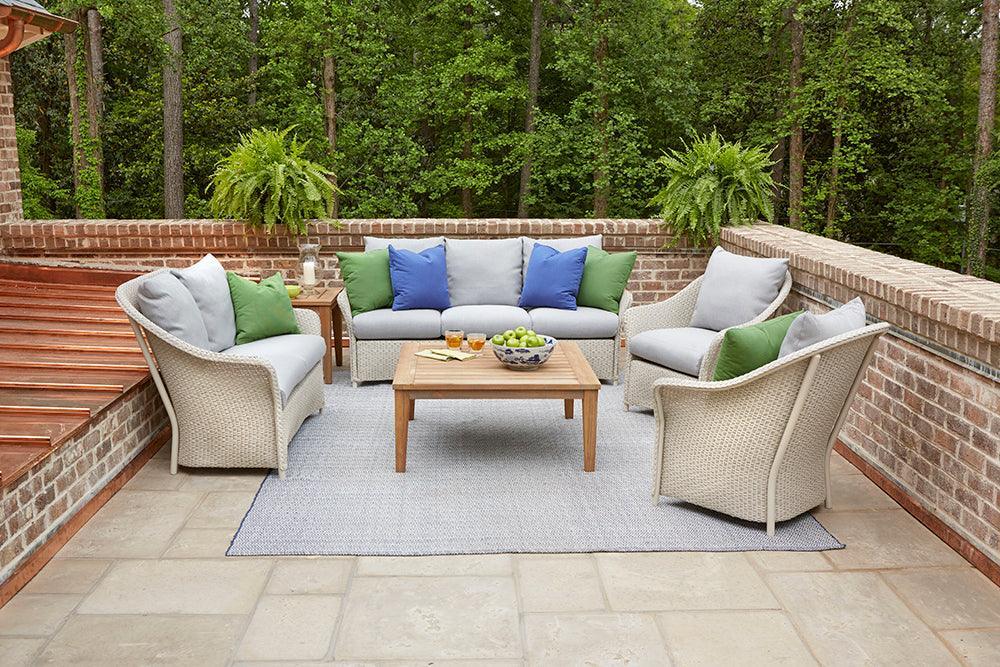 LOOMLAN Outdoor - Weekend Retreat Outdoor Loveseat All Weather Wicker Lloyd Flanders - Outdoor Sofas &amp; Loveseats