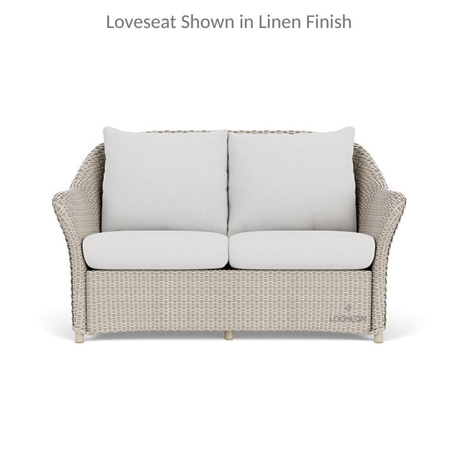 LOOMLAN Outdoor - Weekend Retreat Outdoor Loveseat All Weather Wicker Lloyd Flanders - Outdoor Sofas &amp; Loveseats