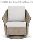 LOOMLAN Outdoor - Weekend Retreat Outdoor Swivel Glider Lounge Chair Lloyd Flanders - Outdoor Lounge Chairs