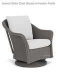 LOOMLAN Outdoor - Weekend Retreat Outdoor Swivel Glider Lounge Chair Lloyd Flanders - Outdoor Lounge Chairs