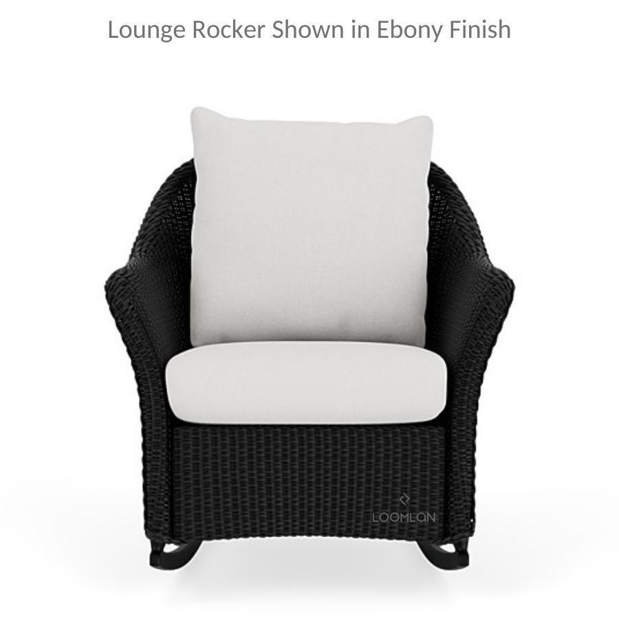 LOOMLAN Outdoor - Weekend Retreat Rocker Lounge Chair Set With Ottoman Lloyd Flanders - Outdoor Lounge Sets