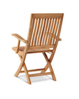 LOOMLAN Outdoor - Winford Teak Outdoor Folding Armchair - Outdoor Lounge Chairs